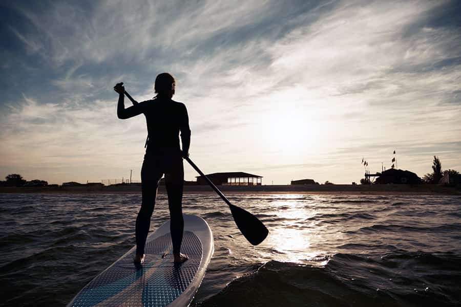 StandUp Paddle devant la plage