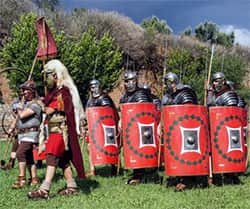 Defile de troupes pendant le ludi magni