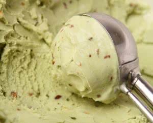 Boule glace pistache