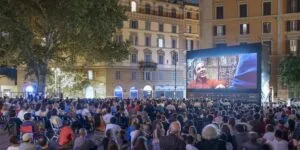 Projection de film pendant Cinema in Piazza