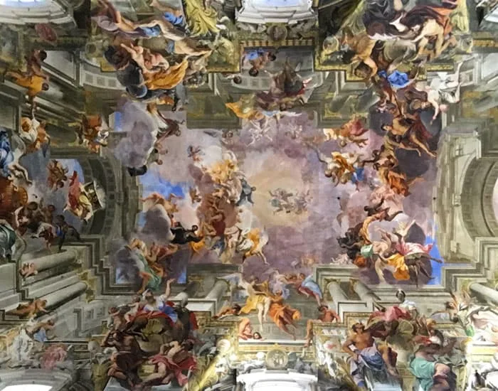 Fresque plafond Sant'Ignazio