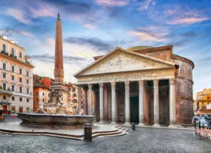 Le Pantheon et piazza rotonda