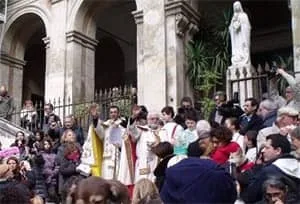 Bénédiction des animaux à Sant'Eusebio Rome