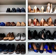 Rayonnage de chaussures