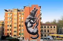 Street art quartier Testaccio à Rome