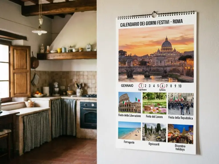 Calendrier des dates spéciales et jours féries à Rome