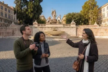 Visite de la Piazza del Popolo avec Chill walks with Marie