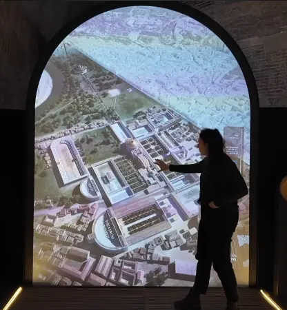 Intérieur Oltre il Pantheon - Guide devant une Illustration 3D