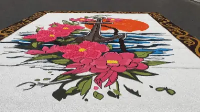 Tableau lors de l'Infiorata di Roma 2025