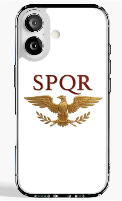 Coque de téléphone avec le sigle SPQR