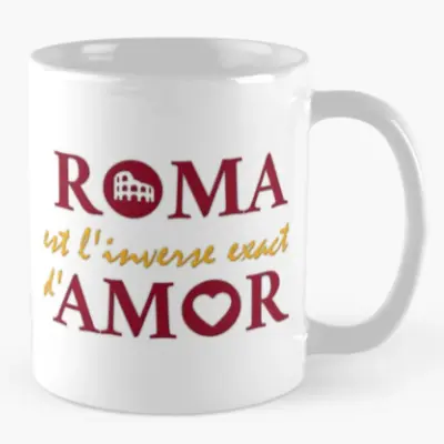 Mug avec inscription Roma Amor