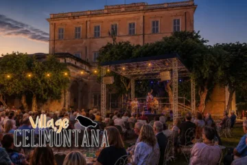La scène lors d'une concert pendant Village Celimontana