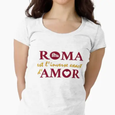 Tee Shirt avec l'inscription Roma Amor