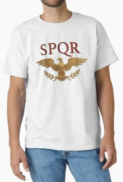 Tee Shirt avec le sigle SPQR