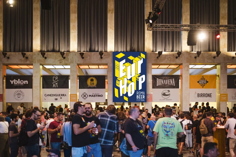 EurHop Roma Beer Festival, comptoir et brasseurs